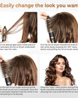 Hair Dryer Brush 3-in-1 Rotating Round