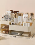 Chic Drawer-Style Cosmetic Organizer With Mirror