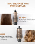 Hair Dryer Brush 3-in-1 Rotating Round