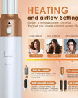 5 in 1 Hair Dryer Brush Hot Comb Set Professional