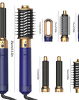 6 in 1 Hair Dryer Brush Detachable Airflow Comb