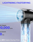 7 In 1 Hair Dryer Brush Brushless High Speed
