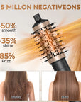 Hair Dryer Brush 3-in-1 Rotating Round